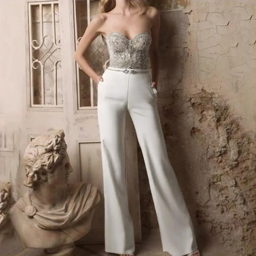 Облегающие Женские Комбинезоны модные без рукавов с открытыми плечами