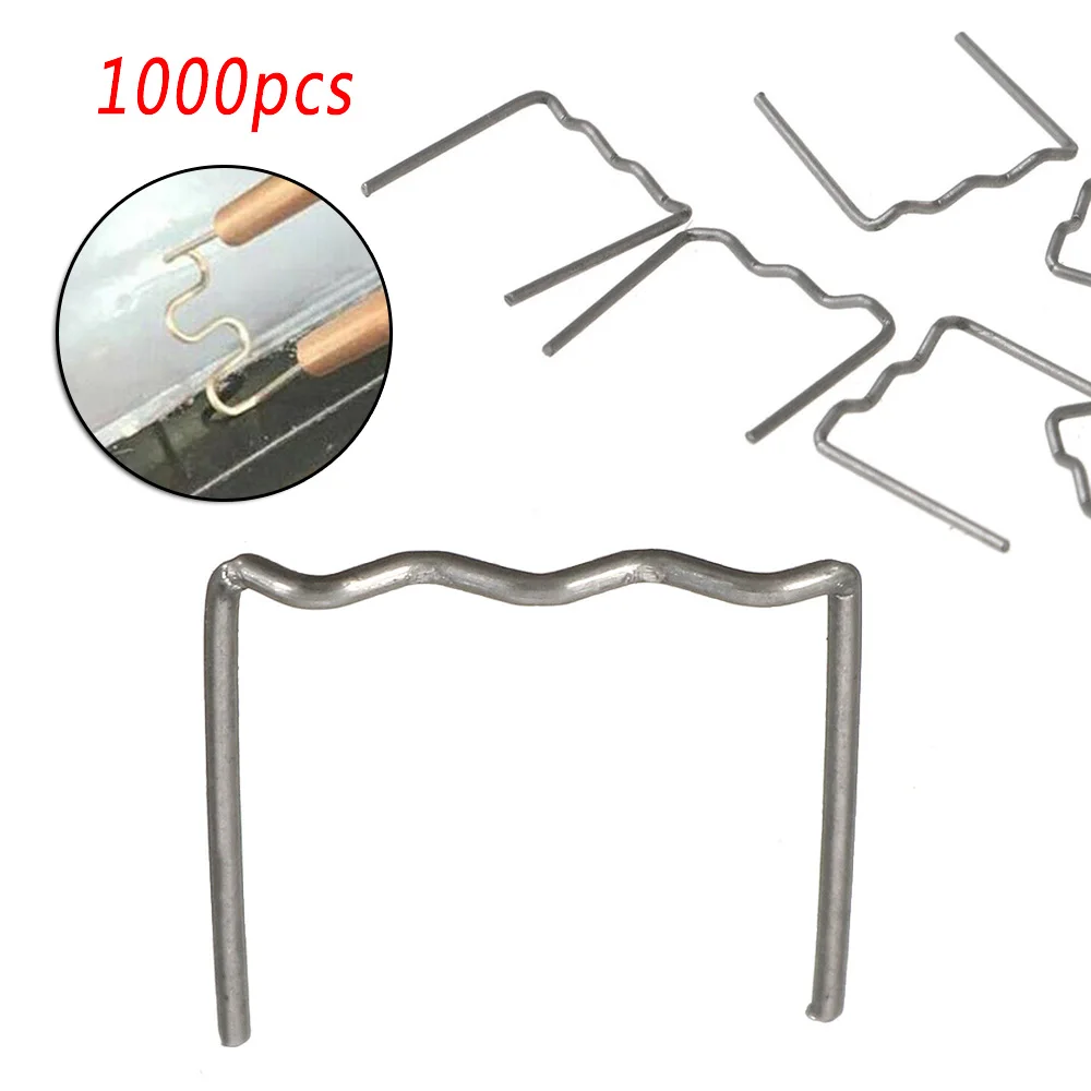 

Supplies Flat 1000PCS Hot staples Standard Pre Cut 0.8mm For Plastic Repair