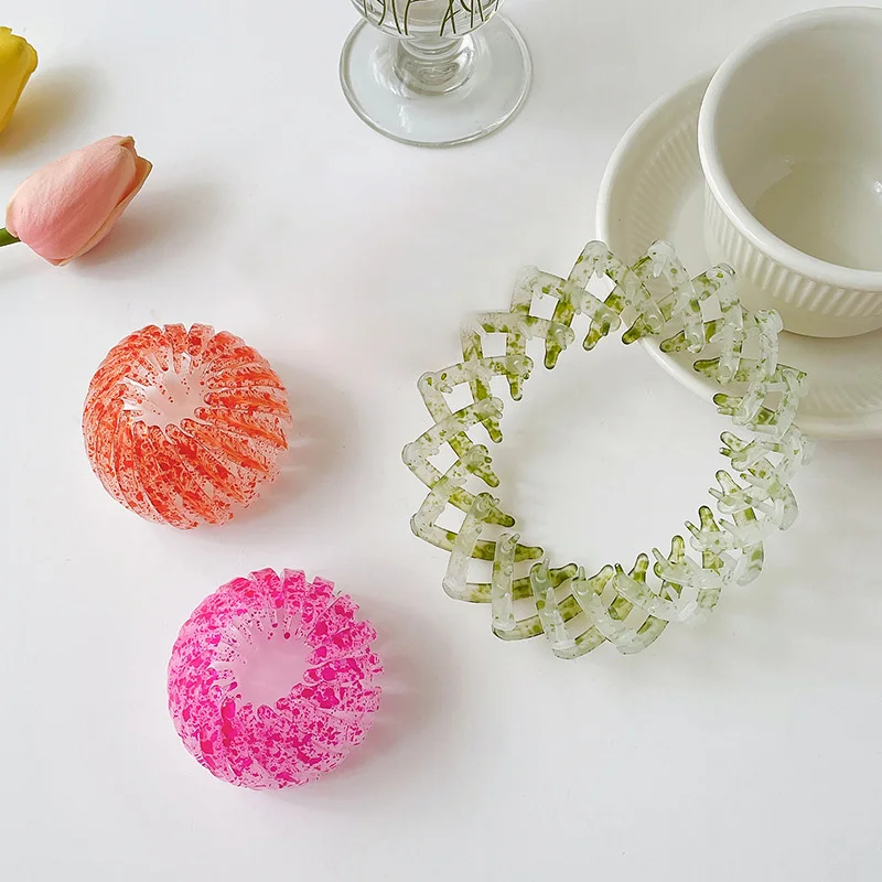 

Fashion Women's Bird Nest Expanding Tail Hair Bun Holder Clips Claw Pins Hairdresser Fashion Retro Print Hairstyle