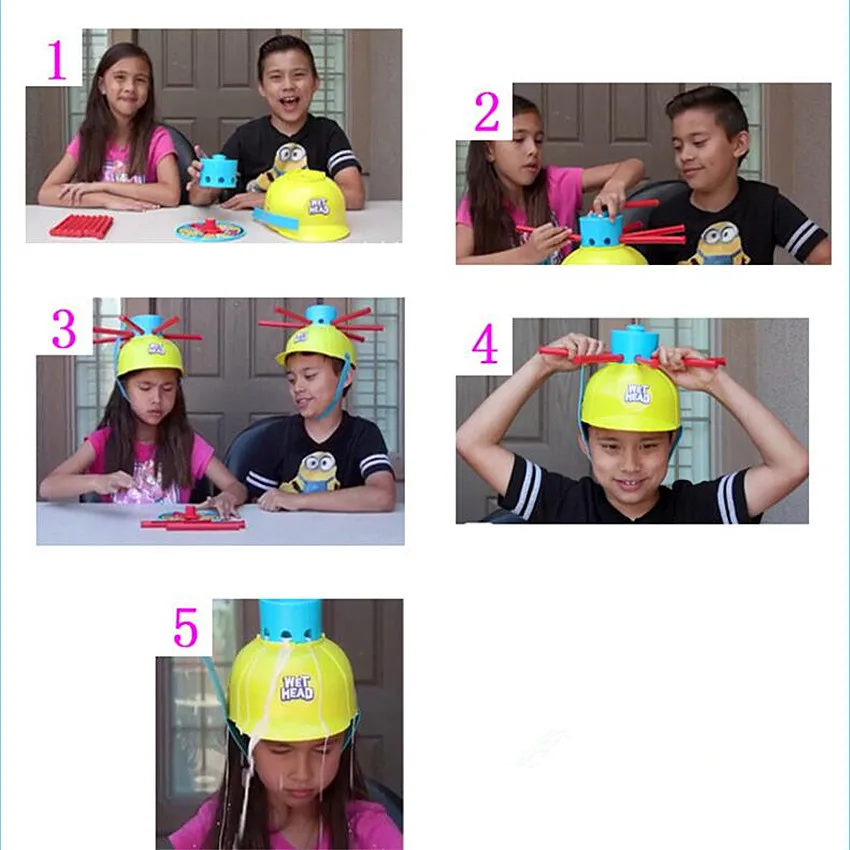1 шт. головной убор для мокрой головы водная игра забавная рулетка вечеринка игры