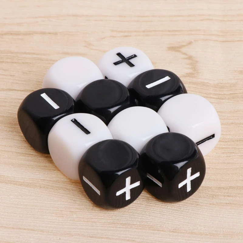 

10pcs 15mm Multicolor Acrylic Cube Dice Beads Six Sides Portable Table Games Toy