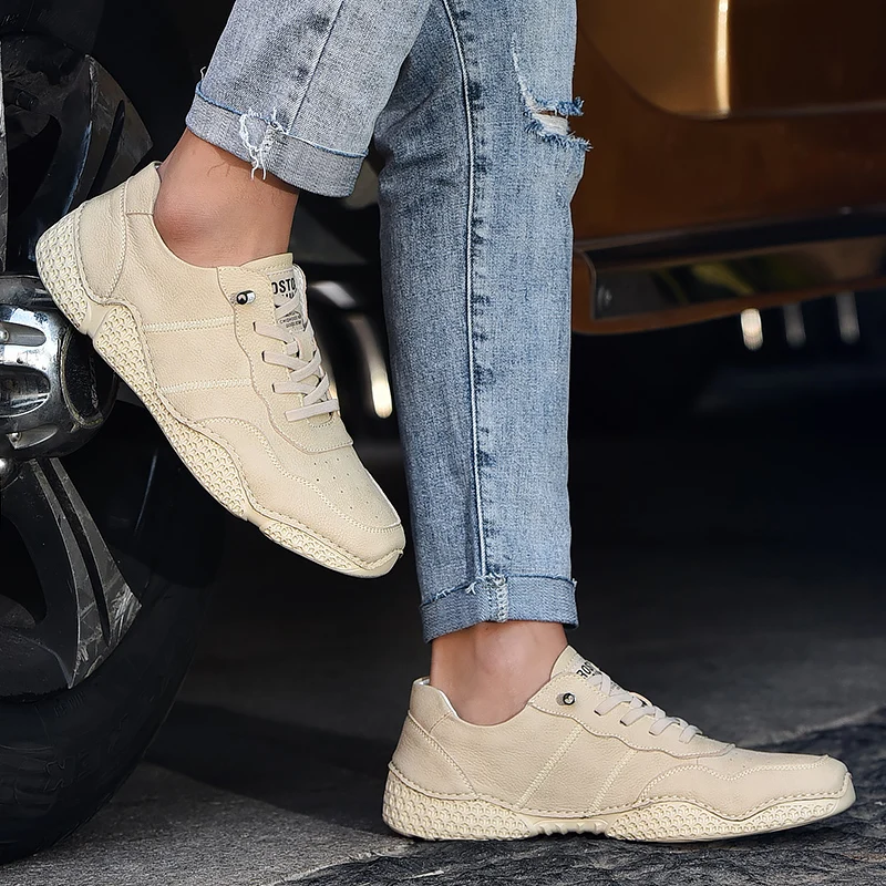 

Plus Size Classic Men Casual Shoes Loafers Comfortable Men Shoes Quality Genuine Leather Shoes Men Flats Moccasins Shoes