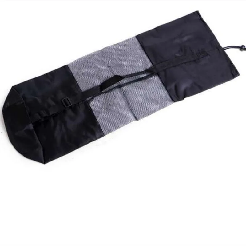 Черный рюкзак для йоги сумка коврика водонепроницаемый нейлоновая переноска