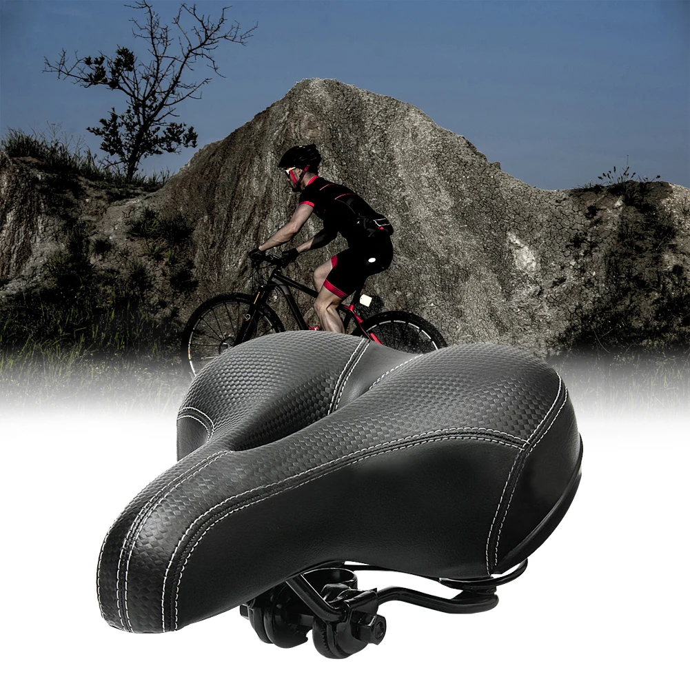 

Bicycle Saddle Mountain Road Bike Wide Padded Thicken Soft Bike Seat Cushion Fitting Riding Hollow Cycling for mountain bikes