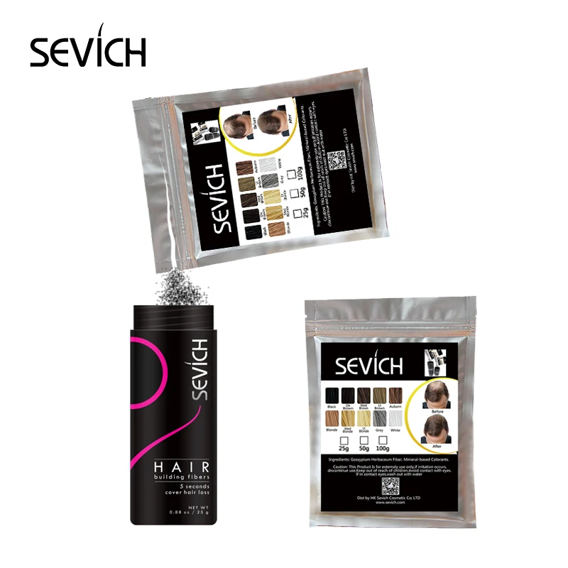 Sevich refill 25 г продукт для выпадения волос строительные волокна порошки плотные
