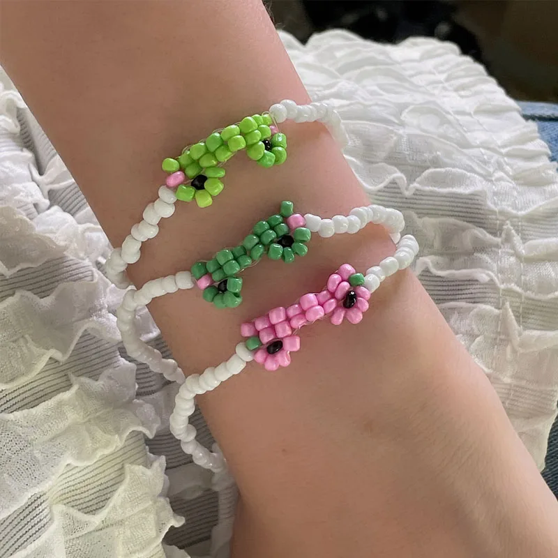 

Colorful Rice Beads Frog Bracelet Set Summer Beach Friendship Bracelets Handmade Boho Jewelry Gift For Friend Bracelet