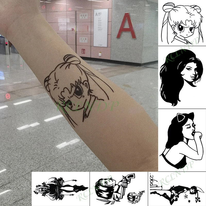 Waterproof Temporary Tattoo Sticker Arrow Cross Lots Fake Tatto Finger Hand Arm Foot Flash Tatoo for Kid Girl Men Women | Красота и