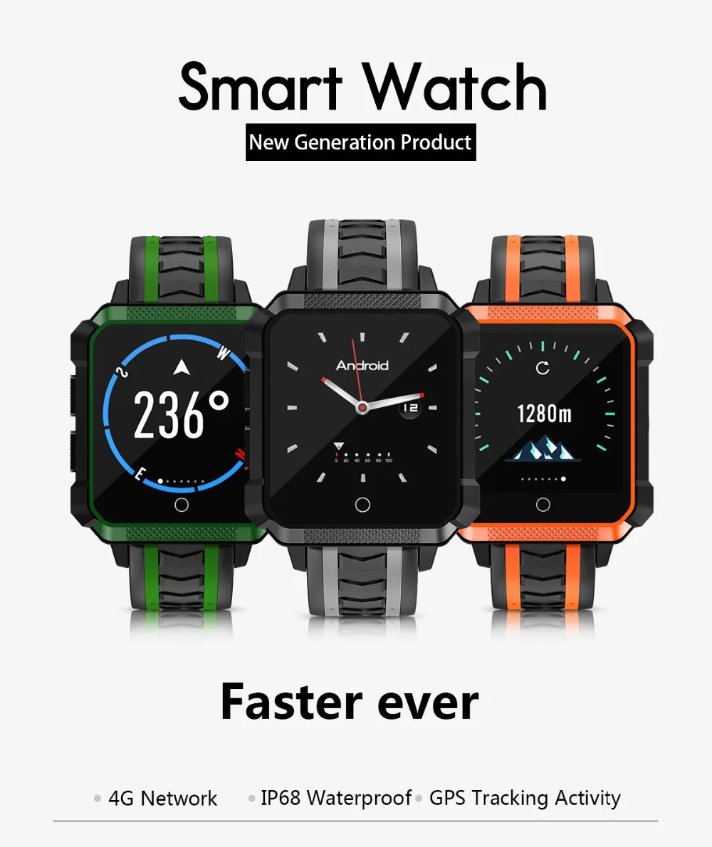 4G Smartwatch H7 телефон GPS спортивный фитнес трекер IP68 водонепроницаемый мужские