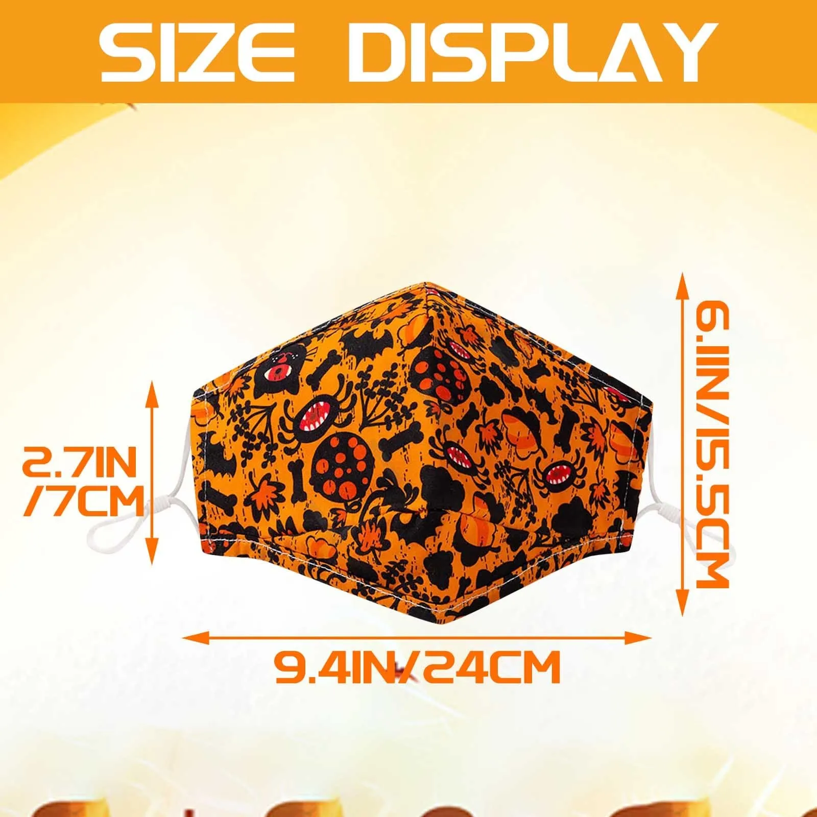 Многоразовые маски для женщин однотонные Хэллоуина косплей волнистая Маска лица