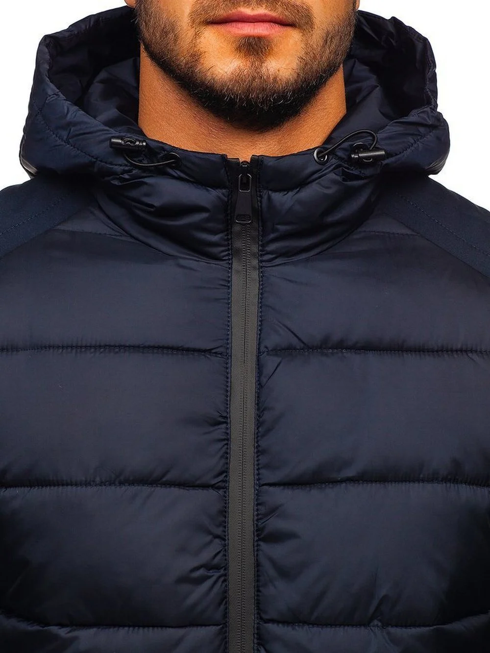 ZOGAA Fashionable Men's Hooded Zipper Warm Cotton Jacket