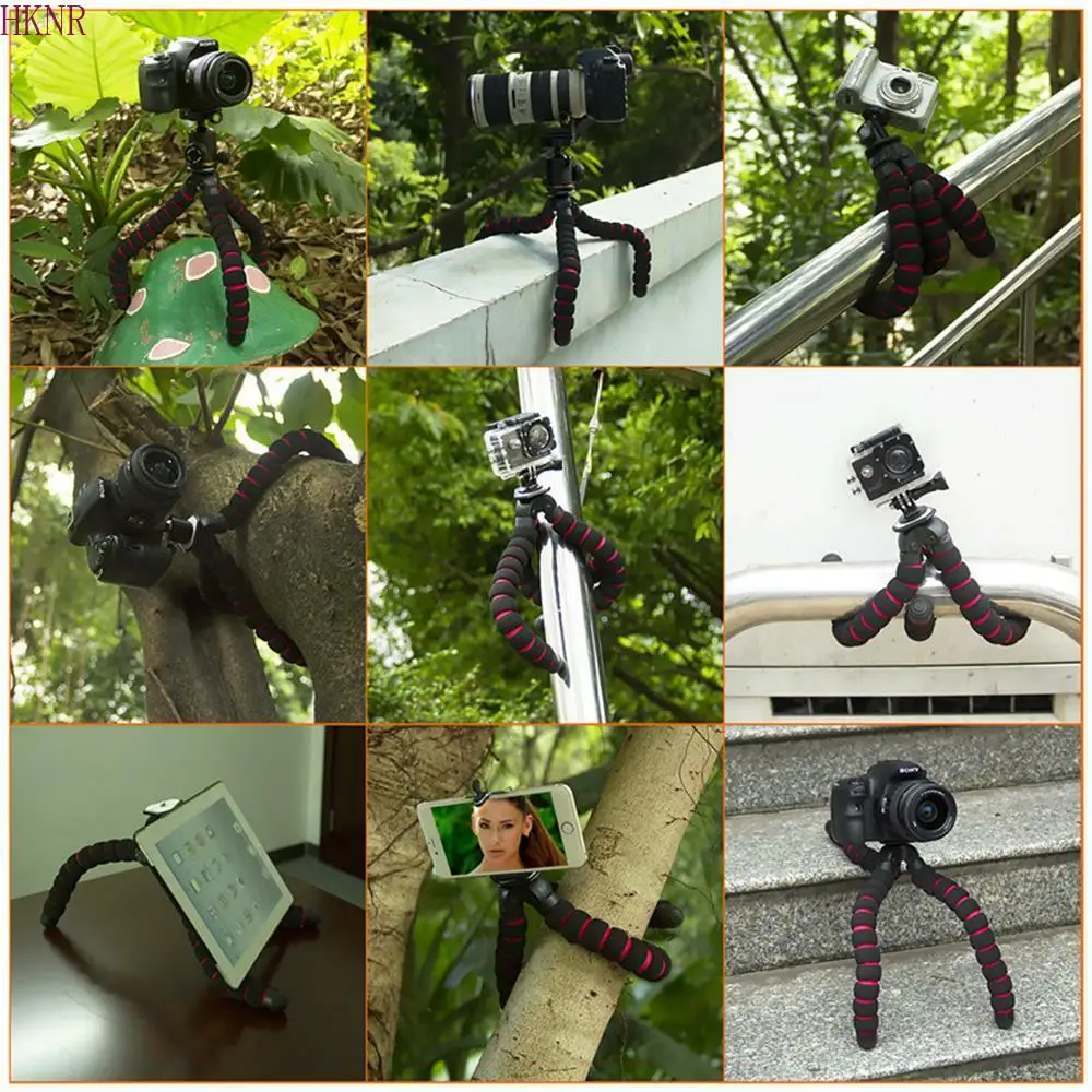 Аксессуары для камеры губчатый штатив Iphone Canon Nikon Sony Gopro Hero 8 7 6 мобильный