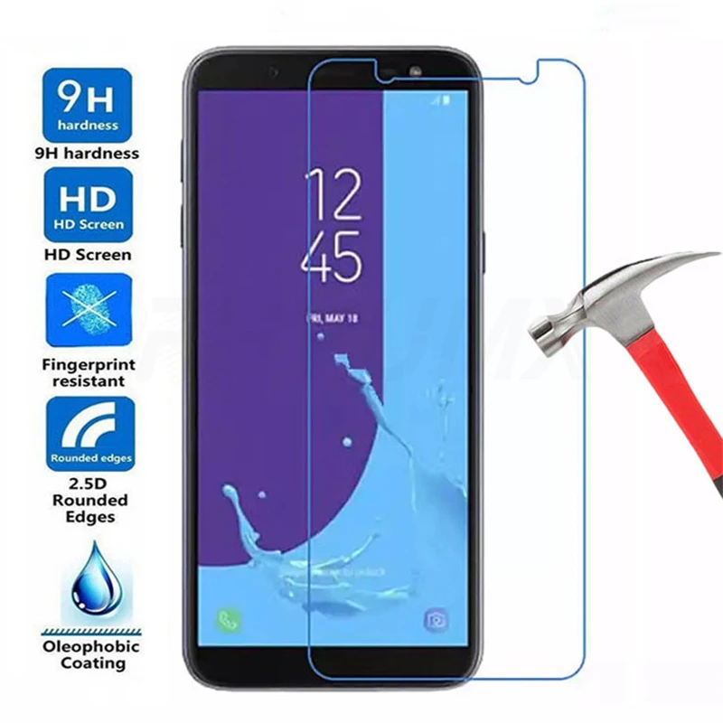 

100D Full Cover Protective Glass For Samsung Galaxy A8 A6 J4 J6 Plus Tempered Glass J2 J8 A7 A9 Screen Protector Film