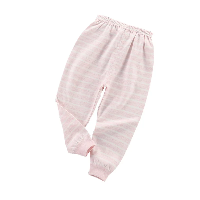 

Wholesale High Quality Cheap Price Striped Full Length Pants for Boys and Girls Solid Children Clothing Unisex Kids Clothes