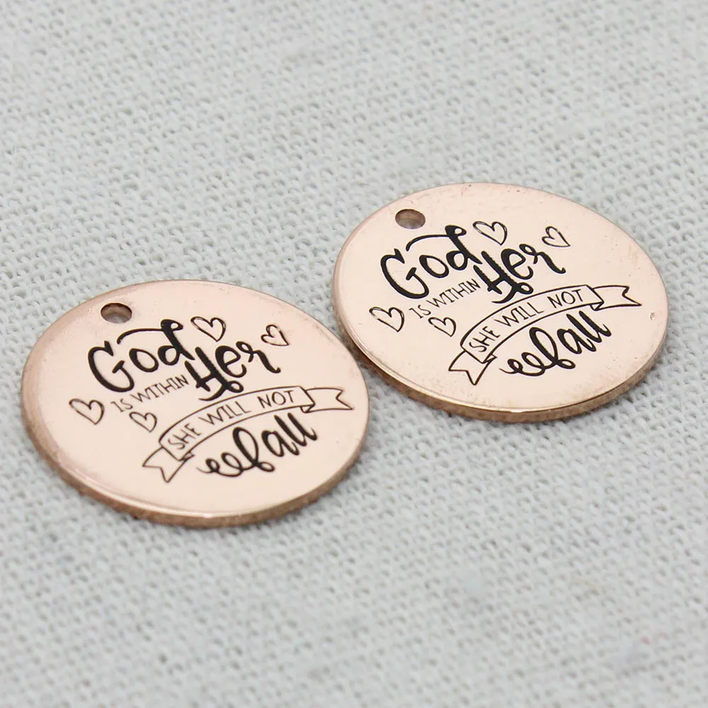 Цепочка с подвеской Бог внутри нее она не будет падать ювелирные изделия подарки