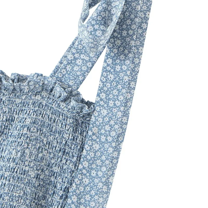 

Chiffon High Elastic Waist Vintage Summer Dress A-line Style Women Sleeveles Dresses