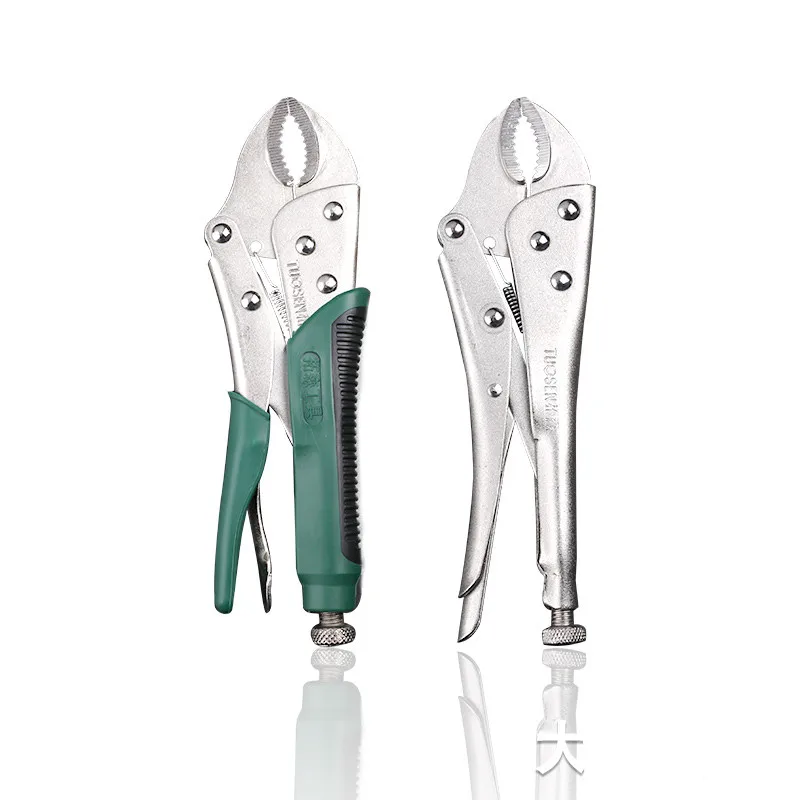 

10 Inch Locking Pliers Round-mouth Forceps Adjustable Jaw Pliers Vice Grips Forceps Woodworking Clips Hand Tool Welding Plier