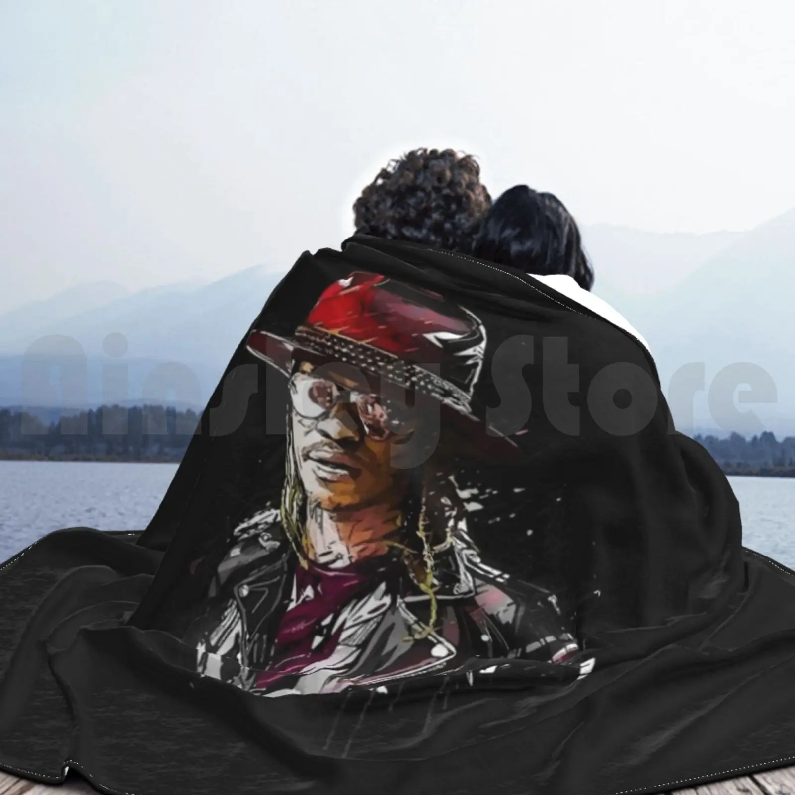 Популярное одеяло Future-Arts супермягкое теплое легкое тонкое с логотипом Hendrix Icon