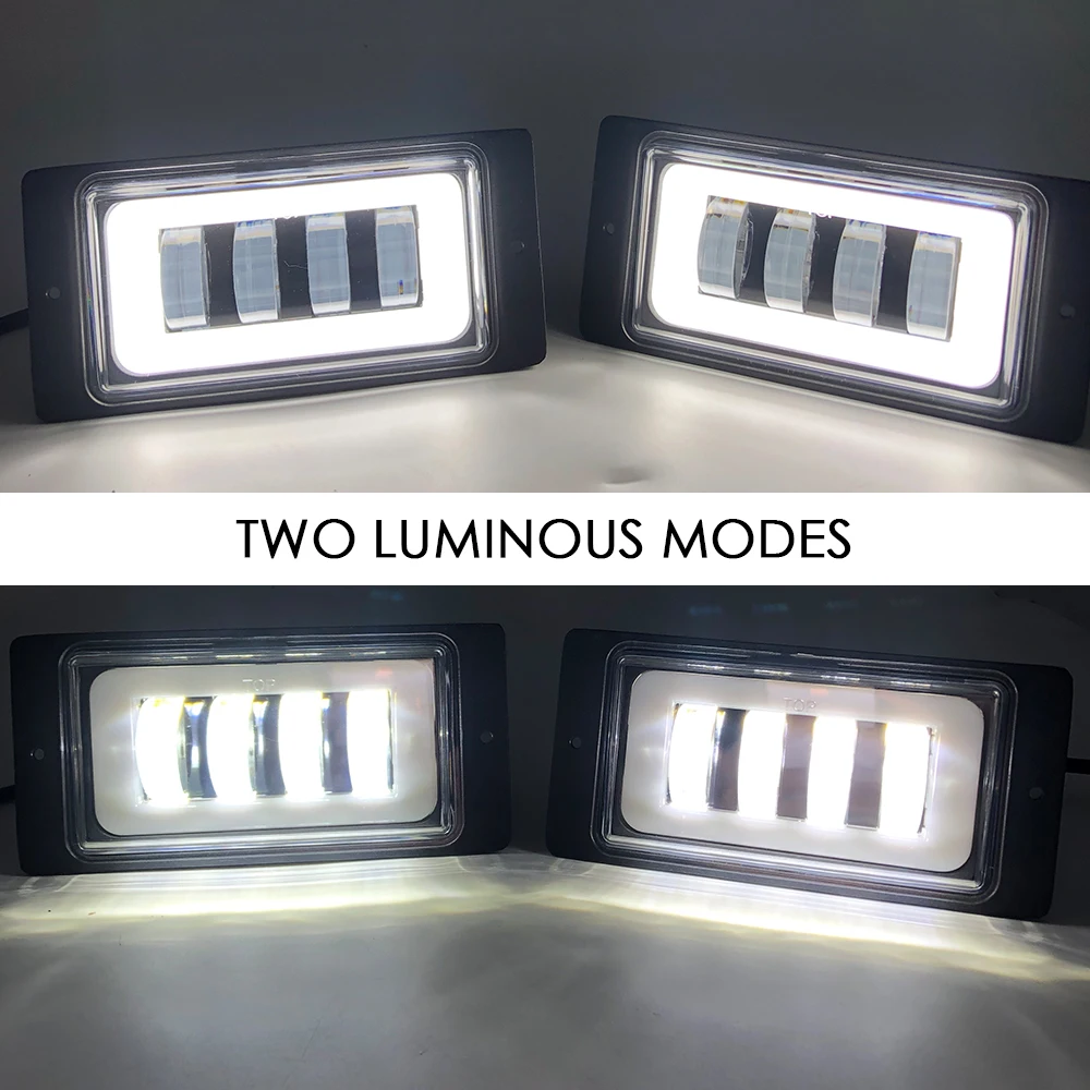 2 шт. высококачественные автомобильные передние противотуманные фары с HALO