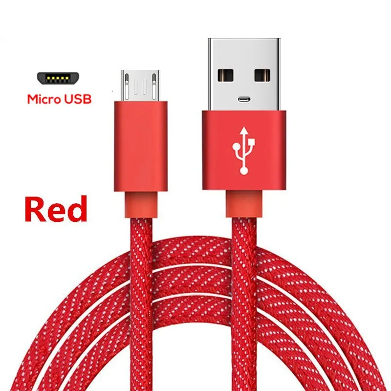 Red Качественный Micro USB кабель 3A Быстрая зарядка и синхронизация данных телефонный кабель для samsung huawei LG Xiaomi Android Micro Usb кабель для мобильного телефона - Цвет: Red