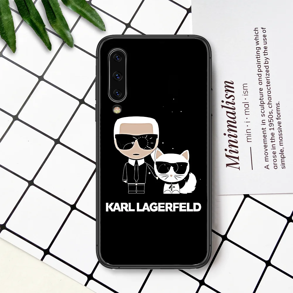 

Lagerfeld Luxury Brand Karls Phone Case For Samsung Galaxy A 3 5 7 8 10 20 20E 21S 30 30S 40 50 51 70 71 black Etui Tpu Shell