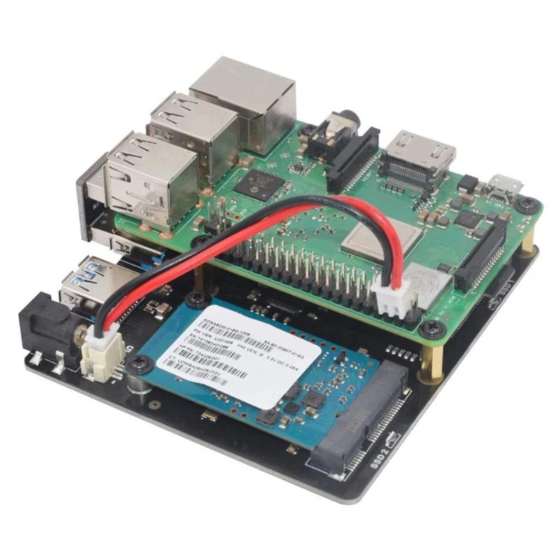 Идеальное решение для хранения Raspberry Pi Dual MSATA SSD Shield 2 ТБ MSSD MSATA|Компьютерные кабели