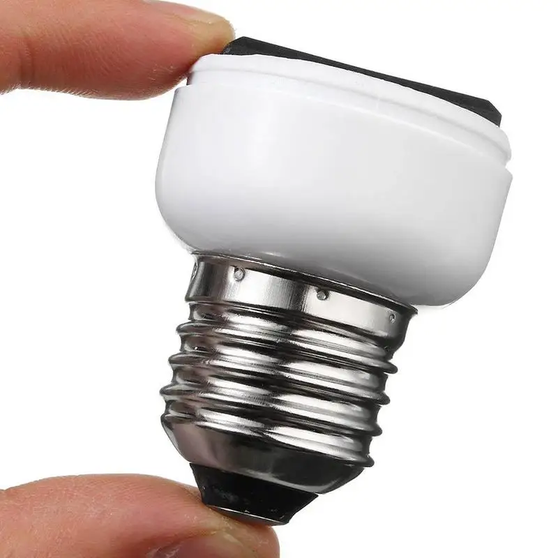 

E27 Lamp Light Socket Holder Screw Bulb Convert To Outlet EU sockets light White US Female Power V1Q9