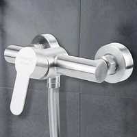 304 stainless steel shower faucet bathroom hot cold mixer water tap accessories g12in bathtub hand sprayer bath shower set