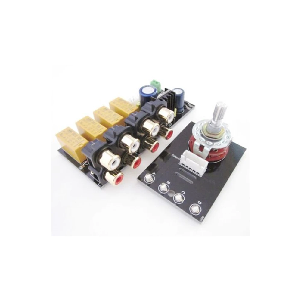 Audio Input Signal Selector Relay Board/Signal Switching Amplifier Board + RCA 100% Brand New And High Quality | Электроника