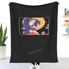Кавайная аниме девушка японская вишневая Цветущая маска Kitsune Waifu бросок одеяло 3D печать диван спальня декоративное одеяло для детей