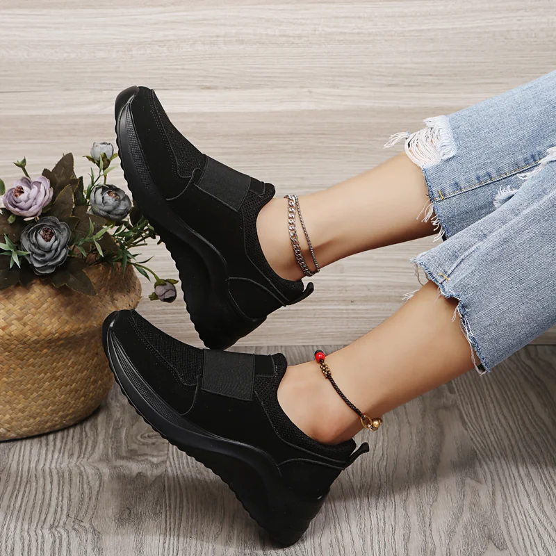 

Women Sneakers Casual Shoes Mesh Lace-Up Ladies Sport Shoes Wedges Women Vulcanized Shoes Females Sneakers Zapatillas Mujer