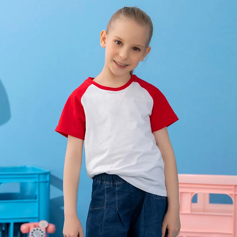 

New 7 Color Children's Girl T-Shirt Boy Girls Kids Shirts Child Baby Toddler Casual Sport Tee Tops Clothing Short Tees 2-10 Year