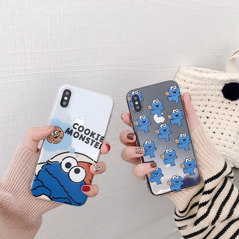 Прозрачный мультяшный чехол для IPhone x 7 8 XR XS Max Fashion 6 6s Plus Защитная крышка Popsocket