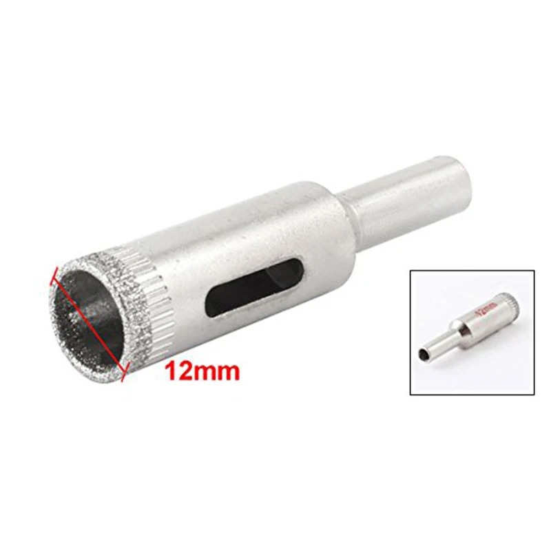 

New 1 Diamond Coated Core Drill Bit Tile Marble Glass Ceramic Hole Saw 12mm