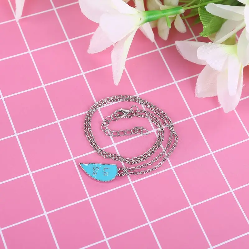 

3 Pcs/Set Heart Necklace Big Sis Mom Little Sis Carved Pendant For Mother's Day Gifts Women Jewelry Charms Family Daughter