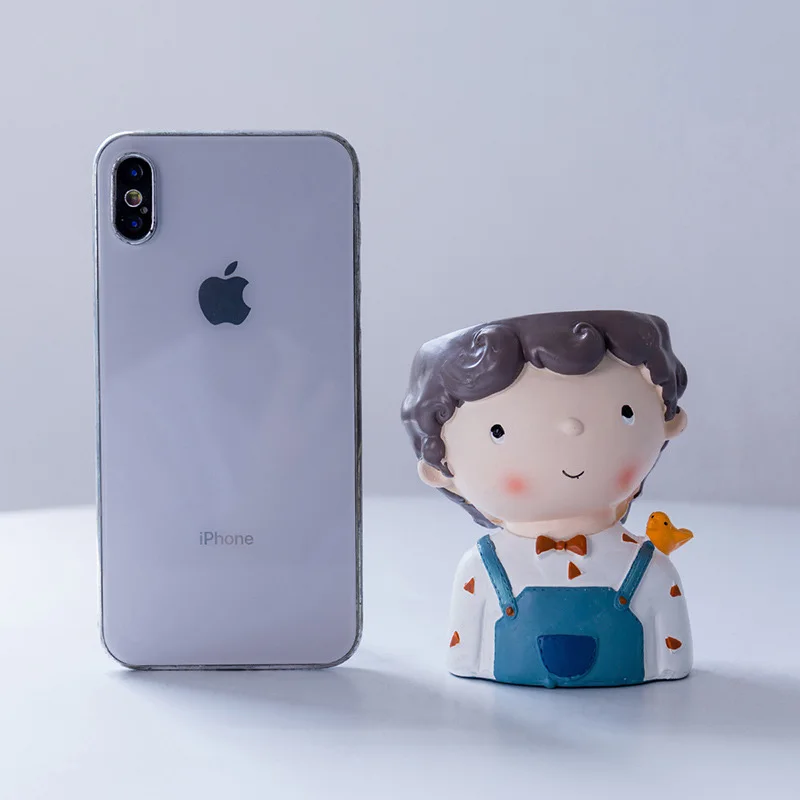 Цветочный горшок в скандинавском стиле для мальчиков садовый из смолы свадебное