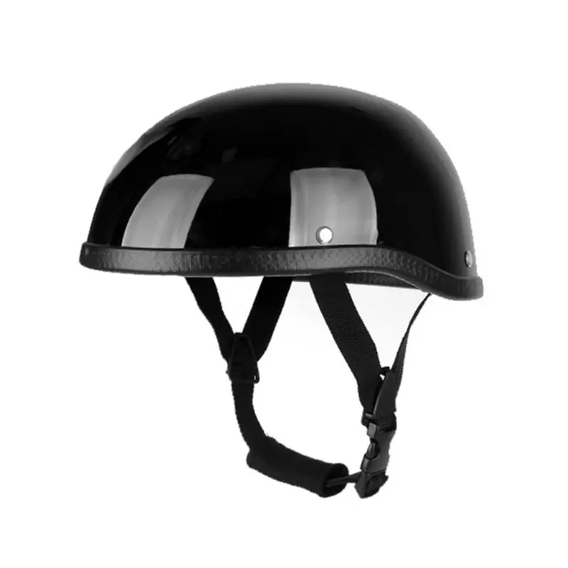 

Motorcycle Cap Helmet Vintage Half Face Helmets Retro Safety Hat Head Protector