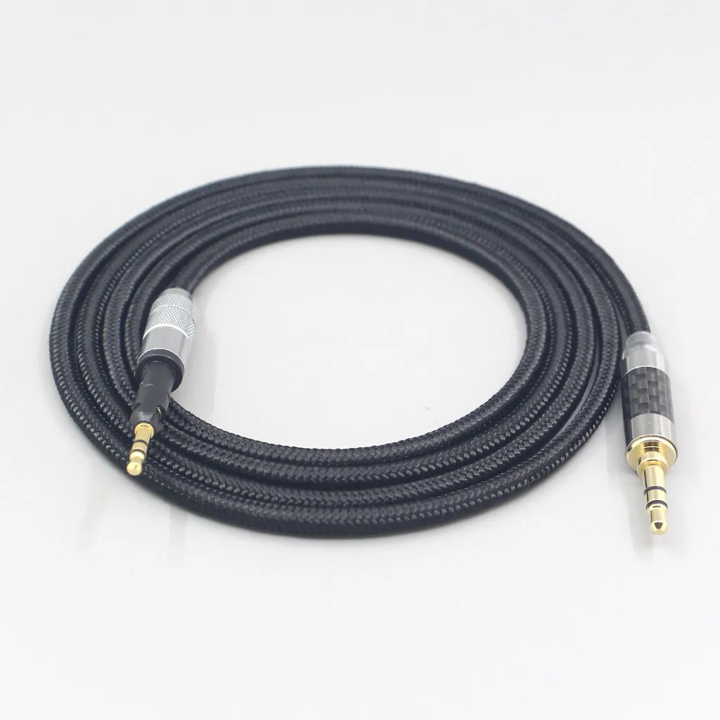 

2.5mm 4.4mm Super Soft Headphone Nylon OFC Cable For Sennheiser HD6 HD7 HD8 MIX DJ HD595 Earphone Headset LN007525