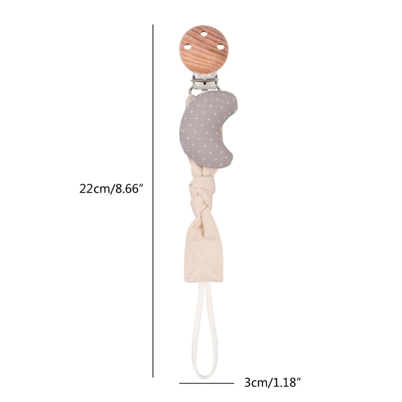 

Baby Pacifier Clip Chain Cotton Cartoon Country Style Pacifier Holder Dummy Clips Handmade Baby Christmas Gift