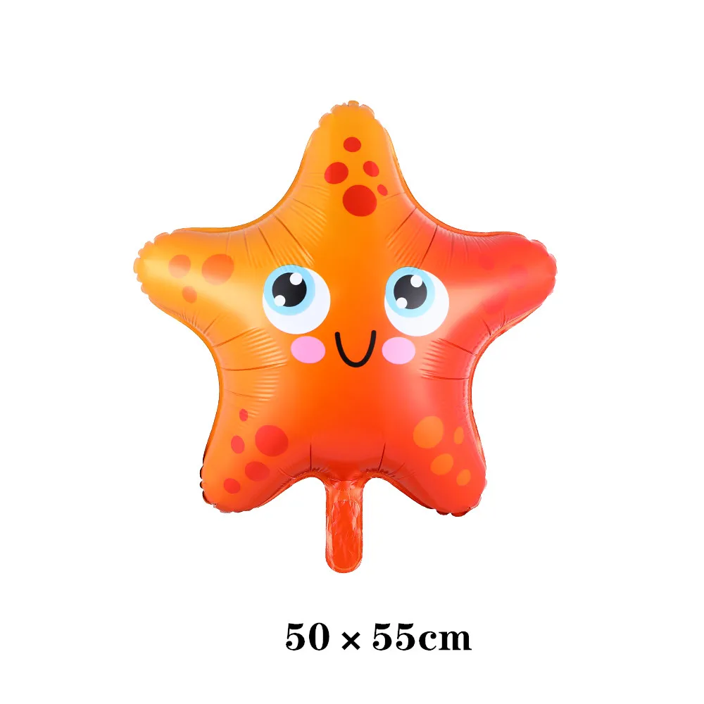 

1PC Fish Foil Balloons Birthday Party Shark Octopus Clown Crab Air Balaos Sea Fish Animal Theme Party Birthday Decoration