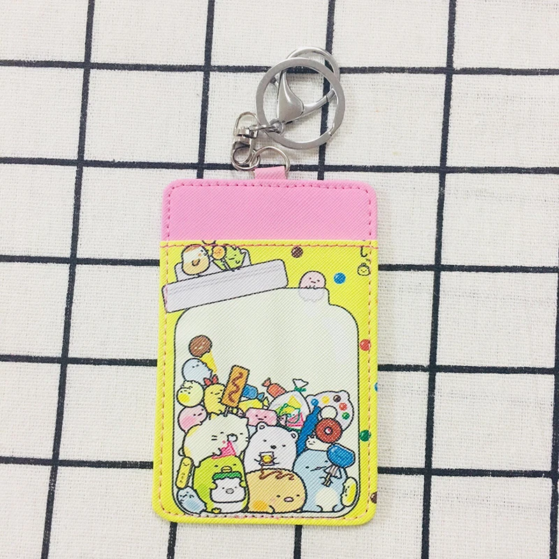 see chart IVYYE 1 шт. Sumikko gurashi аниме плюшевый держатель для карт PU мультфильм Кредитные ID Сумки монета автобус карты кошелек малыш девочки подарки - Цвет: see chart
