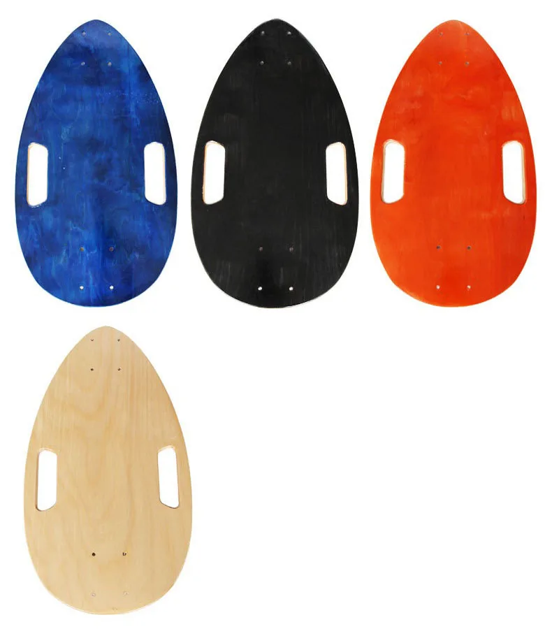 

8-Tier Canadian Maple Skateboard Deck 45cmx24cm Surf Skate Board Deck Portable Egg Shape Mini Cruiser Skating Scooter DIY Deck