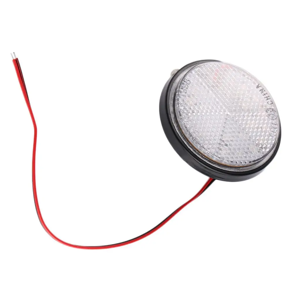 Универсальный 2x24 светодиодный Круглый отражатель для мотоцикла задний тормоз