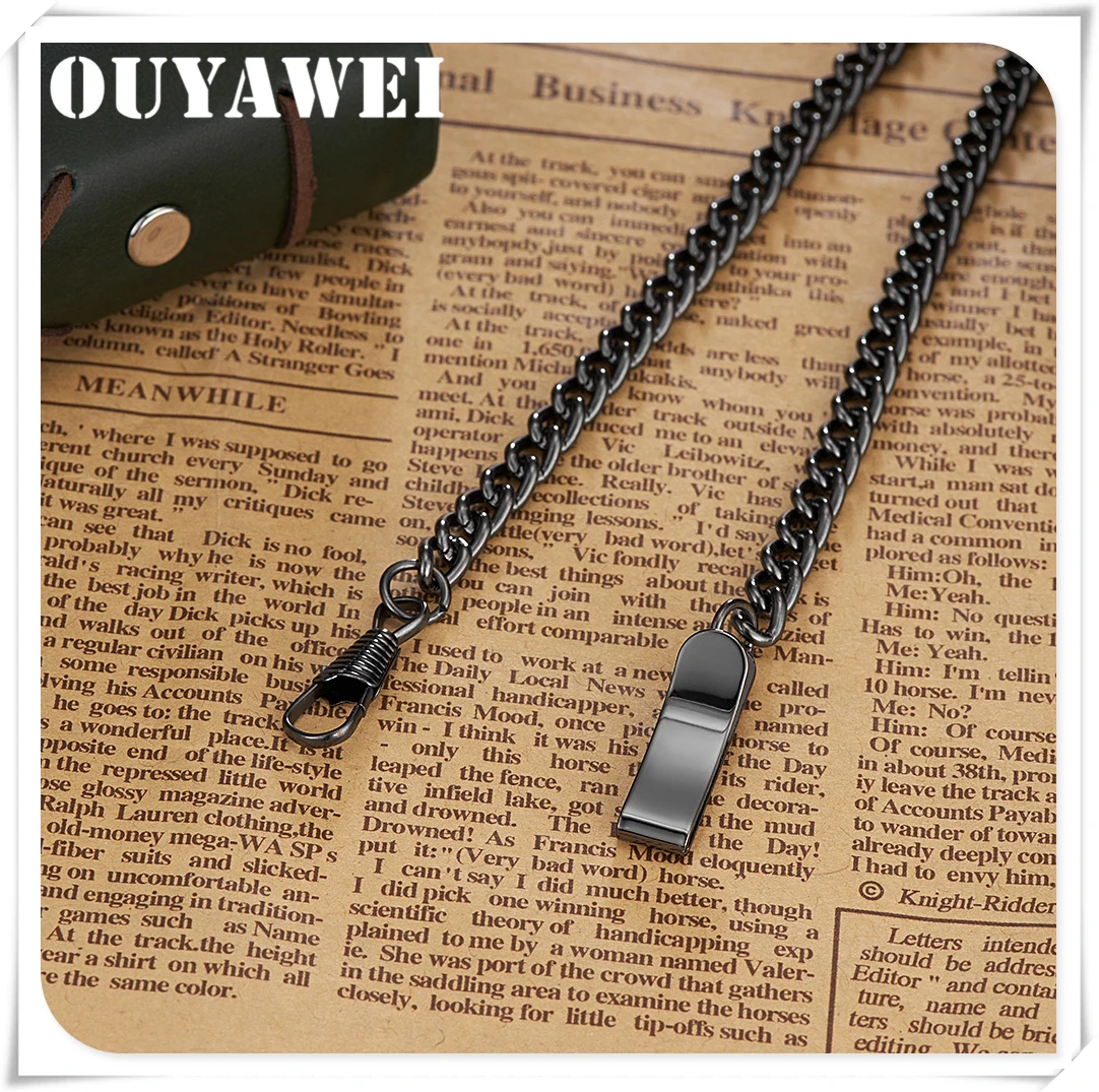 

OUYAWEI Vintage Charm Unisex Fashion Roman Number Mechanical Steampunk Pocket Watch Women Men Necklace Pendant with Chain Gifts