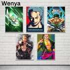 Картины на холсте, 1 шт., настенные картины, ророноа, Зоро, японская анимация ролей, домашний декор, модульные Плакаты для гостиной
