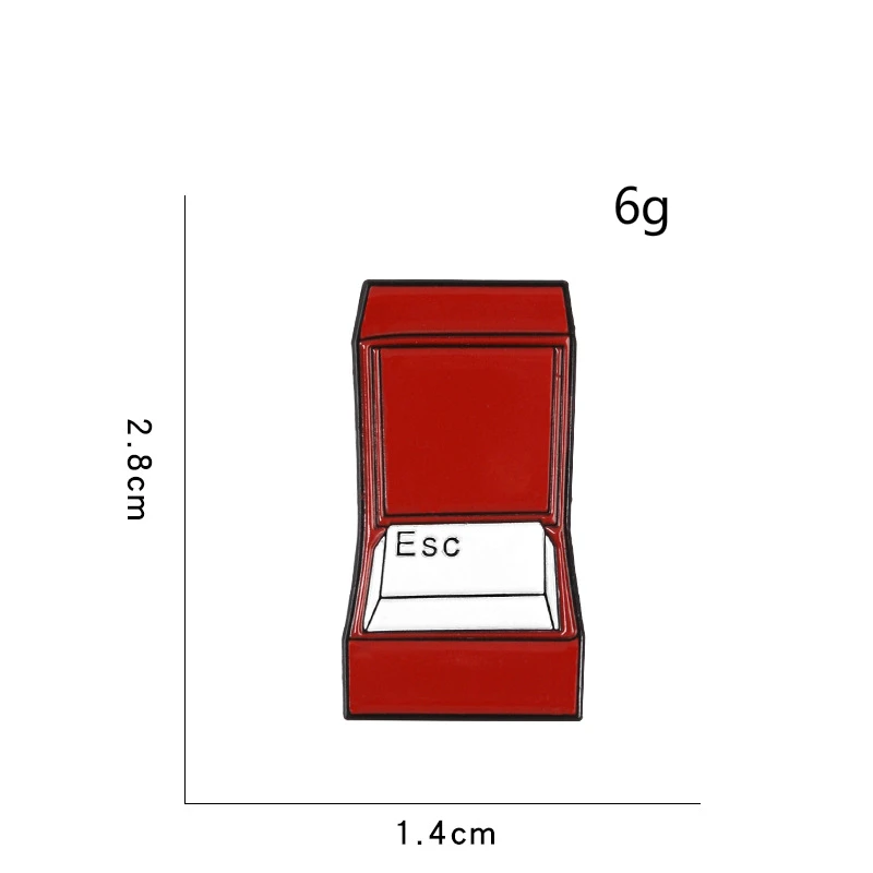 Значки с героями мультфильмов Милые Броши Esc клавиатурой и кнопками для женщин