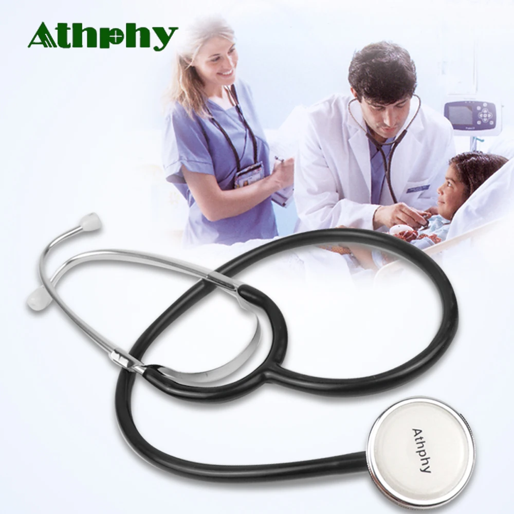 Athphy профессиональный стетоскоп медицинский доктор оборудование медсестры портативный
