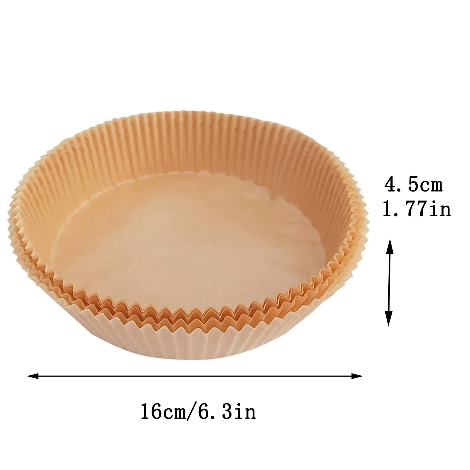 Одноразовый бумажный вкладыш для фритюрницы антипригарный коврик Круглый
