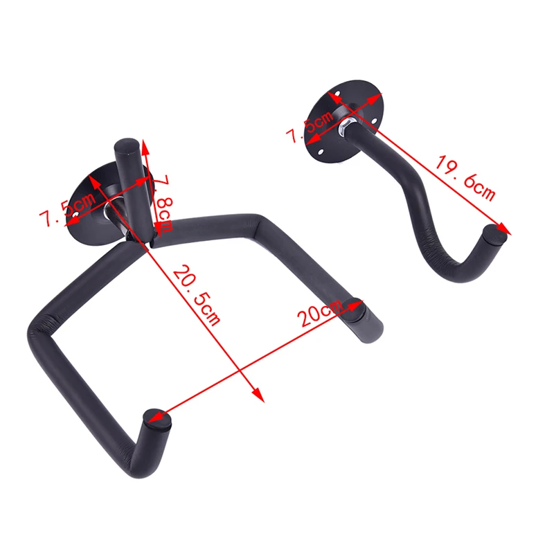 

2pcs Guitar Stand Hanger Hook Oak Horizontal Guitar Wall Mount Stand Holder Rack Display For Most Guitar Gmarty