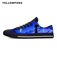 flats classic canvas shoes hot cute handiness youth moving movie your name women woman black flats 3d print casual fashion shoes