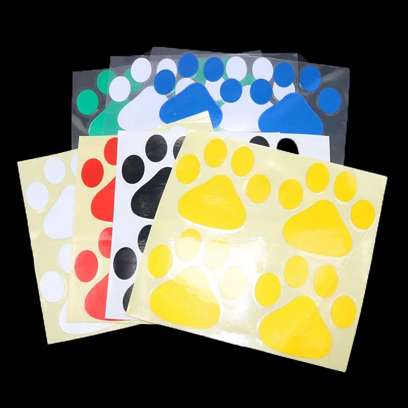 1 комплект из 4 предметов одежды: след ПВХ Стикеры наклейка на автомобиль в виде